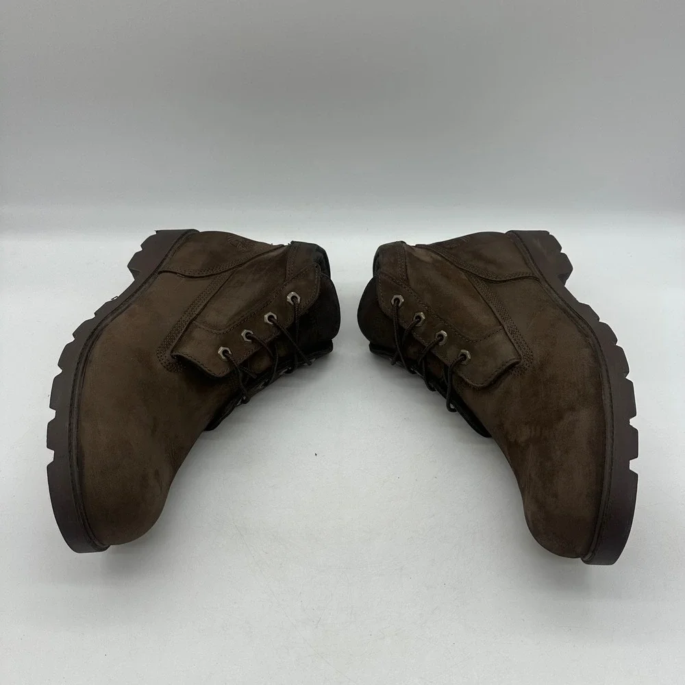 Timberland 34095 Mens 11.5 M Chocolate Brown Nubuck Leather Basic Chukka Boots